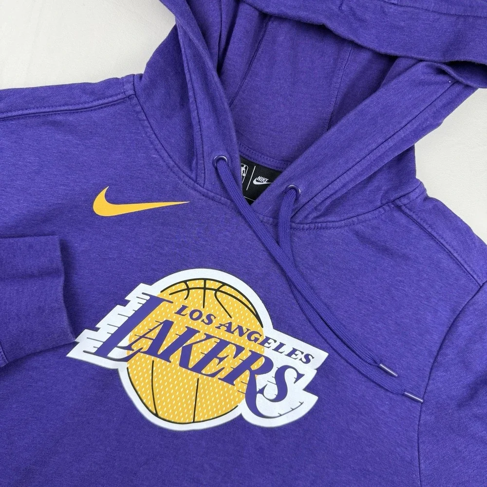 Nike Los Angeles Lakers Hoodie Sweatshirt‎ Youth XL NBA Basketball Purple Lebron